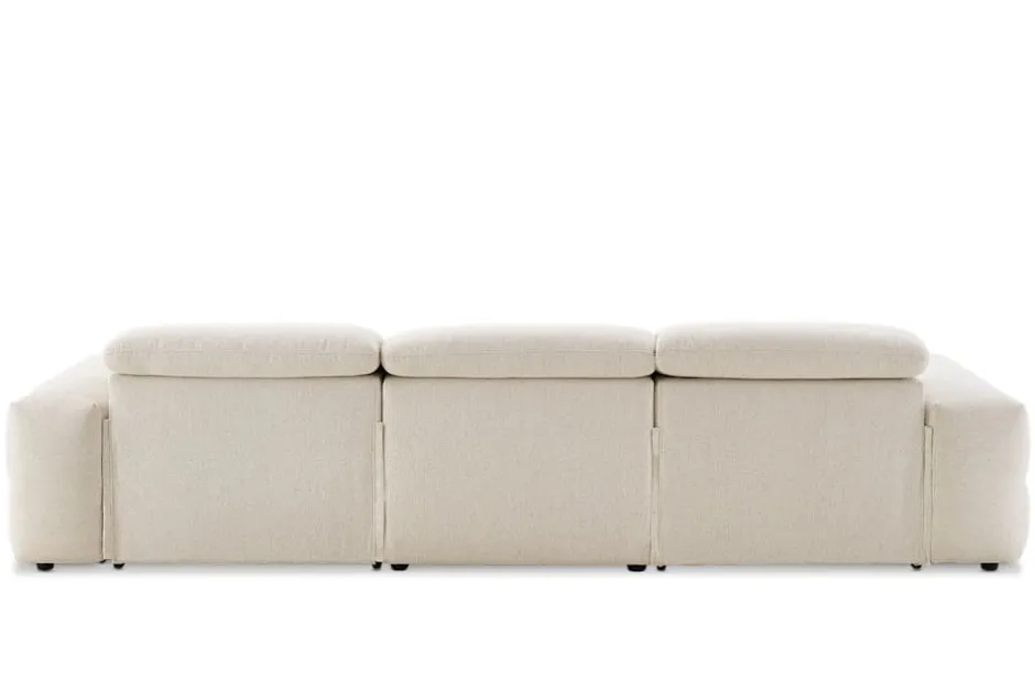 Sale Jaron Performance Fabric Recliner Extended Sofa 3 Seater Sofas