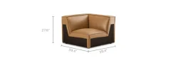 Hot Jonathan Leather Corner Sofa Armchairs And Accent Chairs|Leather Sofas