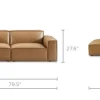New Jonathan Leather Extended Side Chaise Sectional Leather Sofas|Sectional Sofas