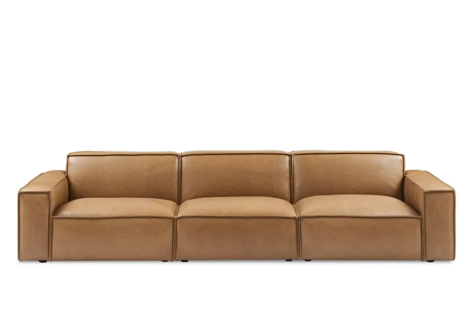 Best Jonathan Leather Extended Sofa Leather Sofas|3 Seater Sofas