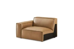 Discount Jonathan Leather Left Arm Sofa Armchairs And Accent Chairs|Leather Sofas