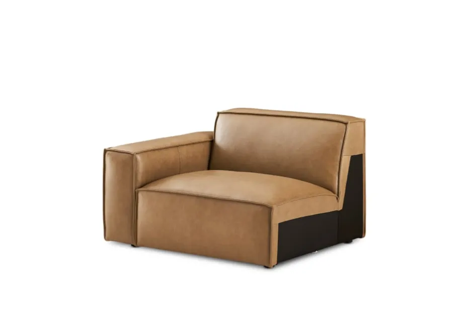 Discount Jonathan Leather Left Arm Sofa Armchairs And Accent Chairs|Leather Sofas