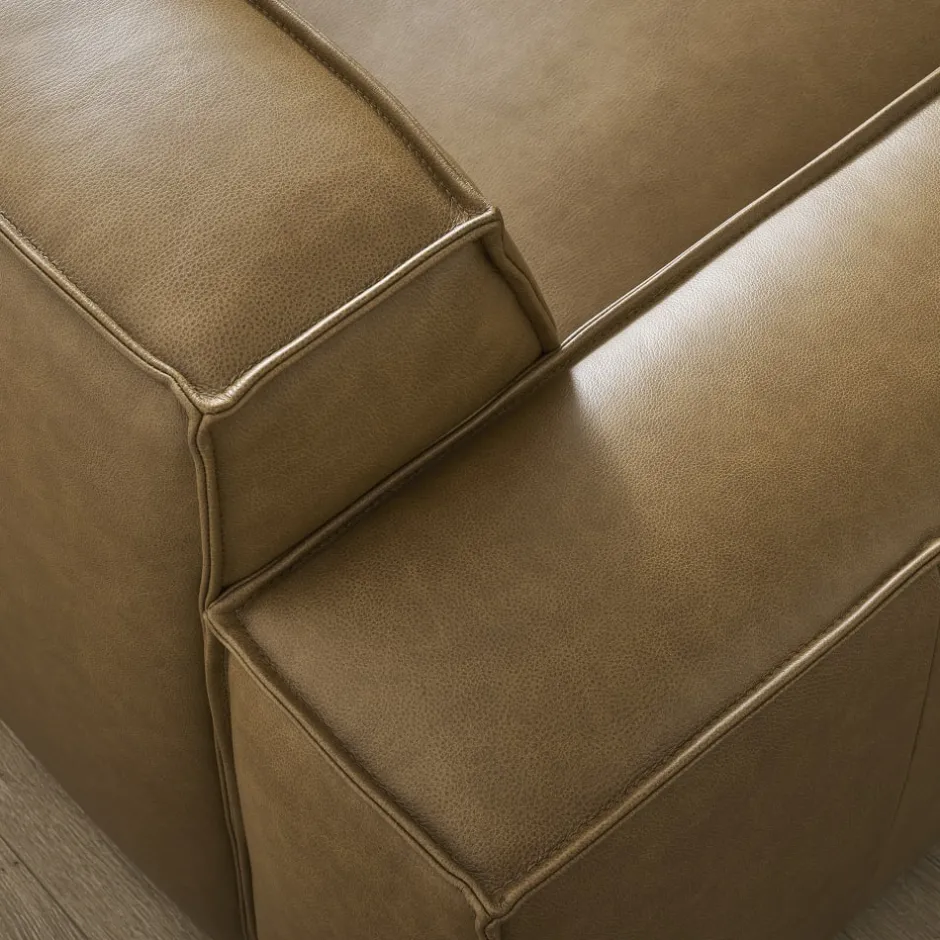 Discount Jonathan Leather Left Arm Sofa Armchairs And Accent Chairs|Leather Sofas