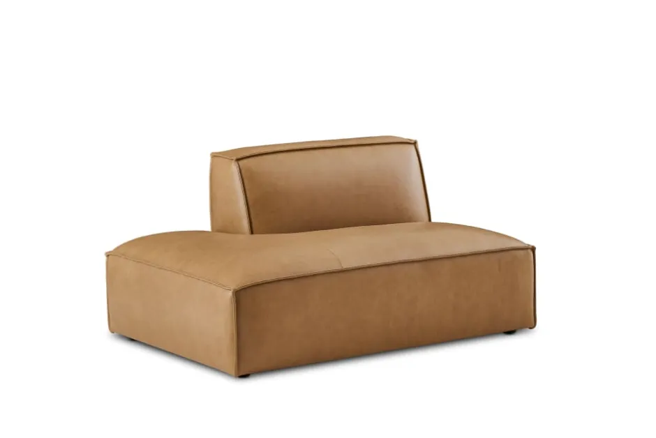 Outlet Jonathan Leather Left Chaise Sofa Leather Sofas|Modular Sofas