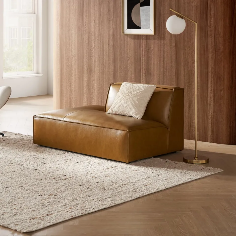 Outlet Jonathan Leather Left Chaise Sofa Leather Sofas|Modular Sofas