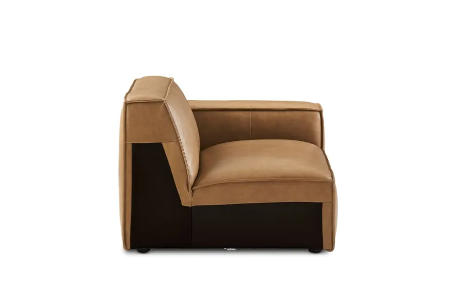 Sale Jonathan Leather Right Arm Sofa Armchairs And Accent Chairs|Modular Sofas