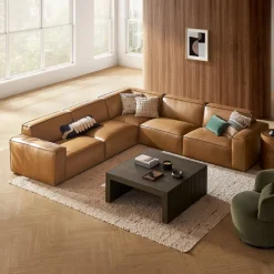 Sale Jonathan Leather Right Arm Sofa Armchairs And Accent Chairs|Modular Sofas