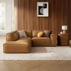 Best Jonathan Leather Side Chaise Sectional Leather Sofas|Sectional Sofas