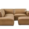 Hot Jonathan Leather Side Chaise Sectional with Ottoman Living Room Sets|Living Room Sets