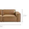 Fashion Jonathan Leather Side Chaise Sofa Leather Sofas|3 Seater Sofas
