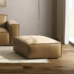 Hot Jonathan Leather Sofa with Ottoman Living Room Sets|Living Room Sets