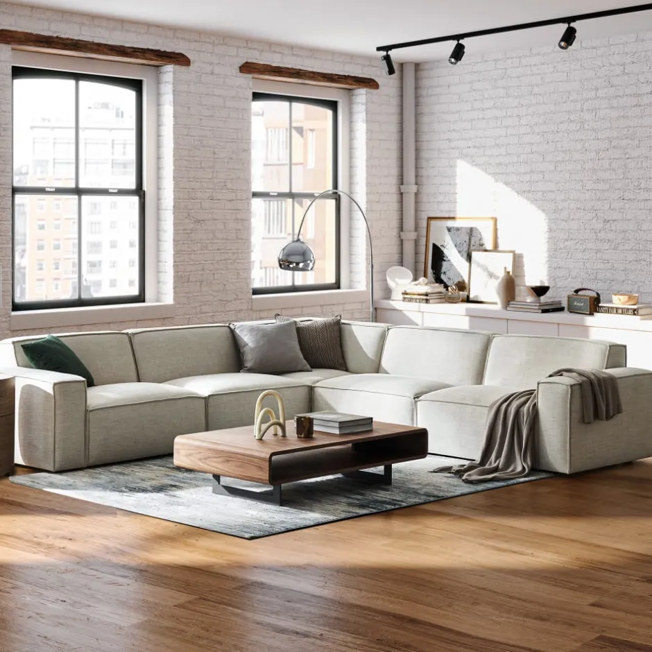 Best Jonathan L-Shape Sectional Sofa Sectional Sofas