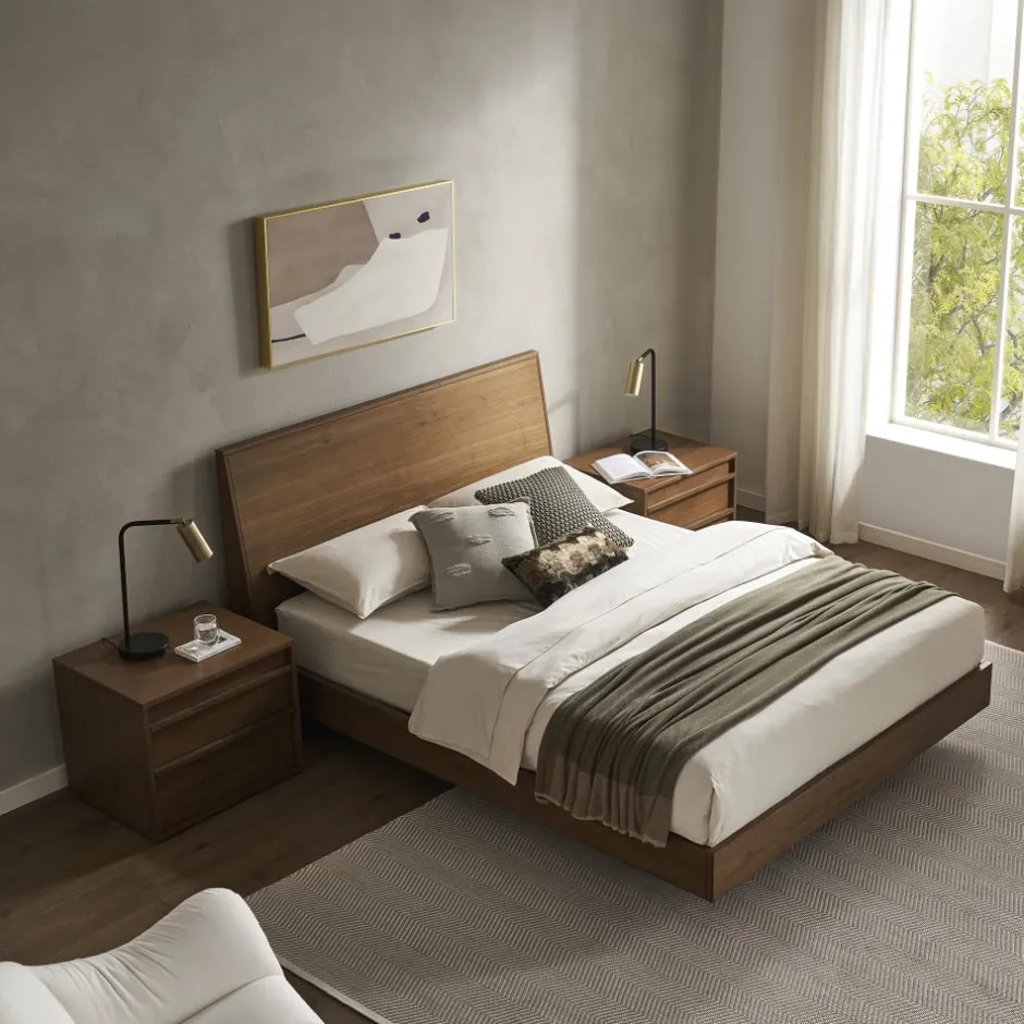 Fashion Joseph Build-Your-Own Bedroom Set, Walnut Small Bedroom Furniture|Bedroom Sets