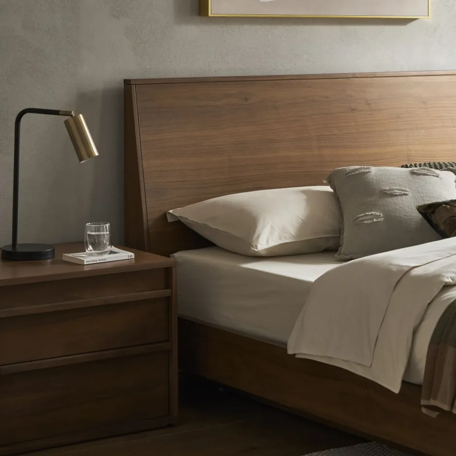 Fashion Joseph Build-Your-Own Bedroom Set, Walnut Small Bedroom Furniture|Bedroom Sets