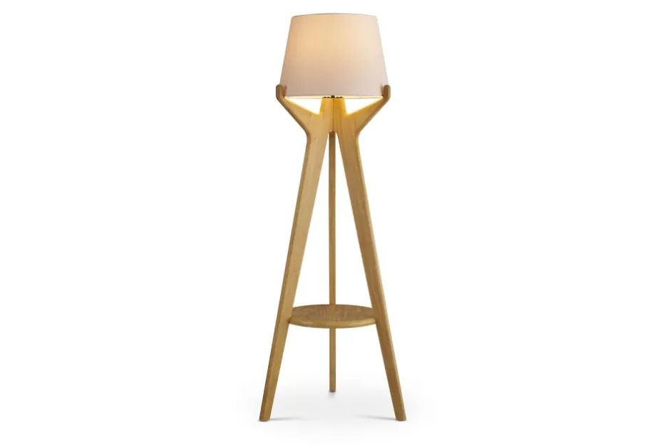 Hot Karo Tripod Floor Lamp, Whitewashed Lighting And Lamps|Small Bedroom Furniture