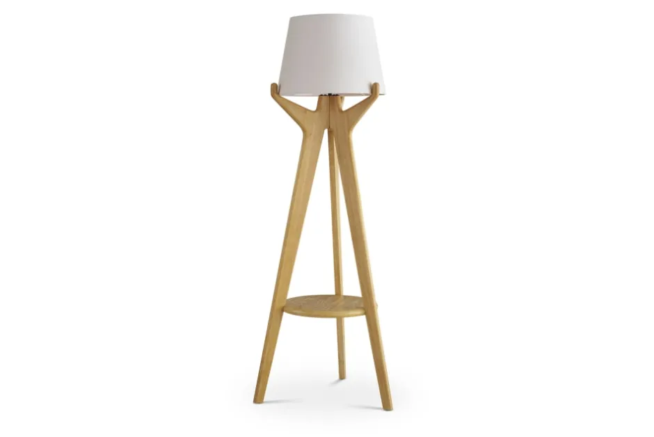 Hot Karo Tripod Floor Lamp, Whitewashed Lighting And Lamps|Small Bedroom Furniture