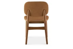 Hot Kelsey Leather Chair, Walnut Stain Dining Chairs|Small Dining Room Furniture