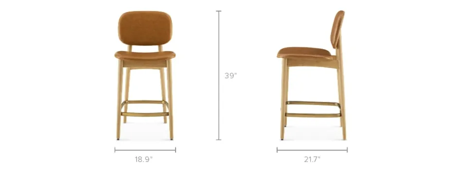 Sale Kelsey Leather Counter Stool Stools & Bar Stools
