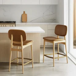Sale Kelsey Leather Counter Stool Stools & Bar Stools