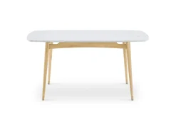 Fashion Kelsey Marble Dining Table with 4 Chairs, White Wash Small Dining Room Furniture|Dining Room Furniture Sets
