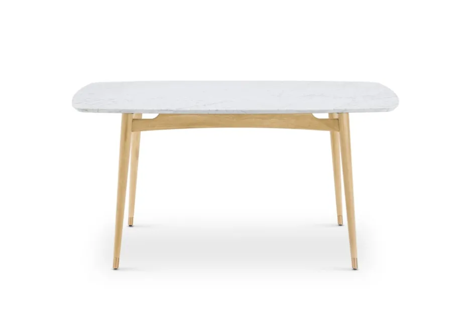 Fashion Kelsey Marble Dining Table with 4 Chairs, White Wash Small Dining Room Furniture|Dining Room Furniture Sets
