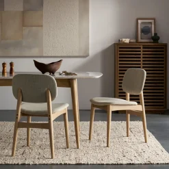 Fashion Kelsey Marble Dining Table with 4 Chairs, White Wash Small Dining Room Furniture|Dining Room Furniture Sets