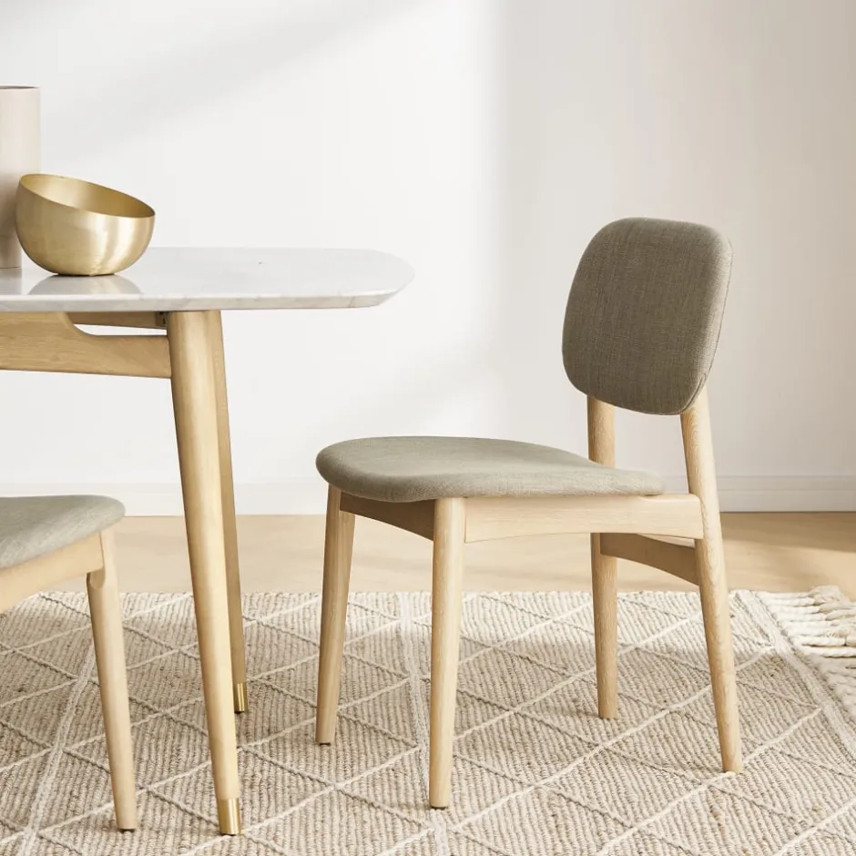 Fashion Kelsey Marble Dining Table with 4 Chairs, White Wash Small Dining Room Furniture|Dining Room Furniture Sets
