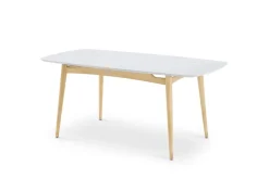 Clearance Kelsey Marble Dining Table, White Wash Small Dining Room Furniture|Dining Tables