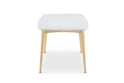 Clearance Kelsey Marble Dining Table, White Wash Small Dining Room Furniture|Dining Tables
