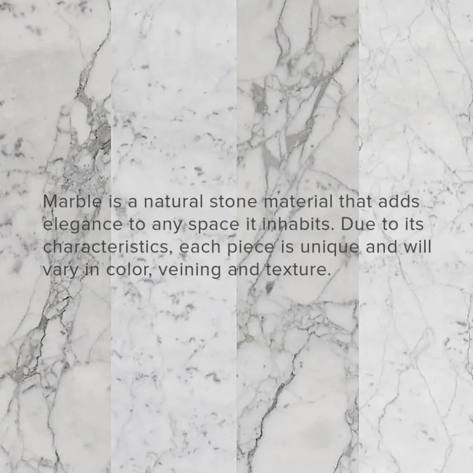 Clearance Kelsey Marble Dining Table, White Wash Small Dining Room Furniture|Dining Tables