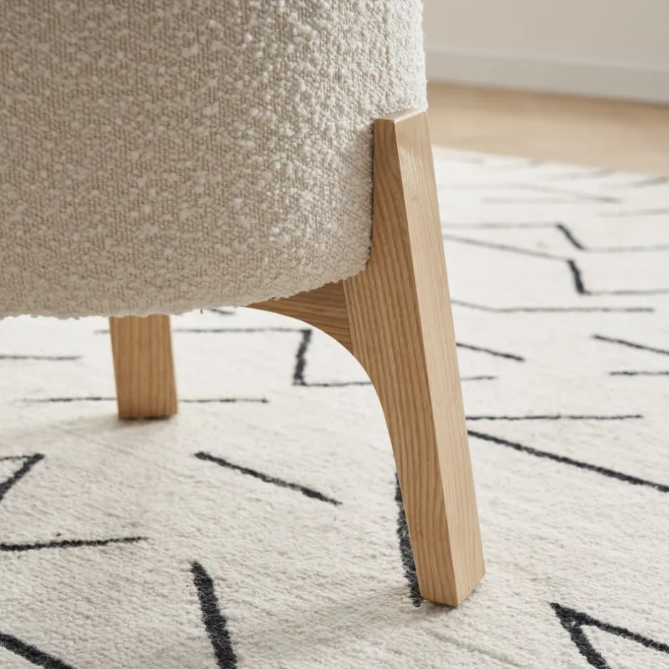 Best Kit Bouclé Stool Footstools, Ottomans & Poufs