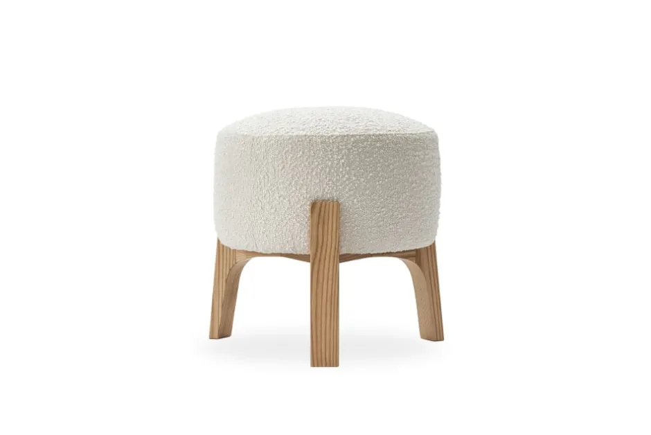 Best Kit Bouclé Stool Footstools, Ottomans & Poufs