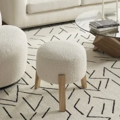 Best Kit Bouclé Stool Footstools, Ottomans & Poufs