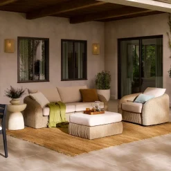 New Lorna Outdoor Sofa with Ottoman Outdoor Sofas|Outdoor Furniture Sets