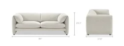 Best Lucas Performance Bouclé Sofa 3 Seater Sofas