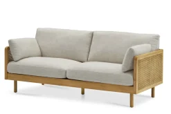 Sale Lucia Cane Sofa, White Wash Small Living Room Furniture|3 Seater Sofas