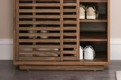 Discount Luka Cabinet, Walnut Sideboards & Buffet Cabinets