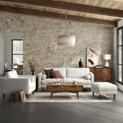 New Madison Armchair with Ottoman Armchairs And Accent Chairs|Living Room Sets