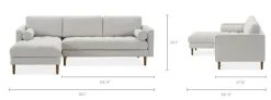 Online Madison Chaise Sectional Sofa Sectional Sofas