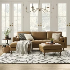 Online Madison Leather Chaise Sectional Sofa Leather Sofas|Sectional Sofas