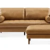 Sale Madison Leather Sofa with Ottoman Living Room Sets|Living Room Sets