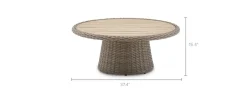 Online Malta Outdoor Round Pedestal Coffee Table Outdoor Coffee & Side Tables|Coffee Tables