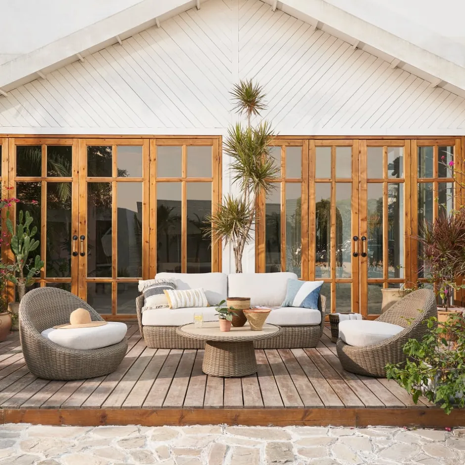 Online Malta Outdoor Round Pedestal Coffee Table Outdoor Coffee & Side Tables|Coffee Tables