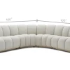 Fashion Marlow Performance Bouclé L-Shape Sectional Sofa Sectional Sofas