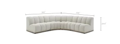 Fashion Marlow Performance Bouclé L-Shape Sectional Sofa Sectional Sofas