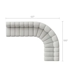 Discount Marlow Performance Bouclé Chaise Sectional Sofa Sectional Sofas