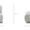Discount Marlow Performance Bouclé Armless Sofa Armchairs And Accent Chairs|Small Living Room Furniture
