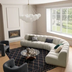 Discount Marlow Performance Bouclé Armless Sofa Armchairs And Accent Chairs|Small Living Room Furniture