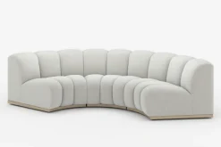 New Marlow Performance Bouclé Curve Sofa 3 Seater Sofas