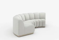 New Marlow Performance Bouclé Curve Sofa 3 Seater Sofas